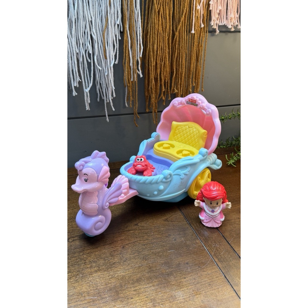 Fisher Price Little People Disney Little Mermaid Ariel's Musical Sea Carriage